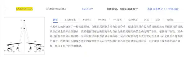 夸克AI眼镜新专利曝光：可调合像距引领视觉体验升级